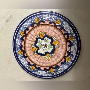 Talavera Mexican pottery trivet Plate  EUC Use For Decor Or In The Kitchen